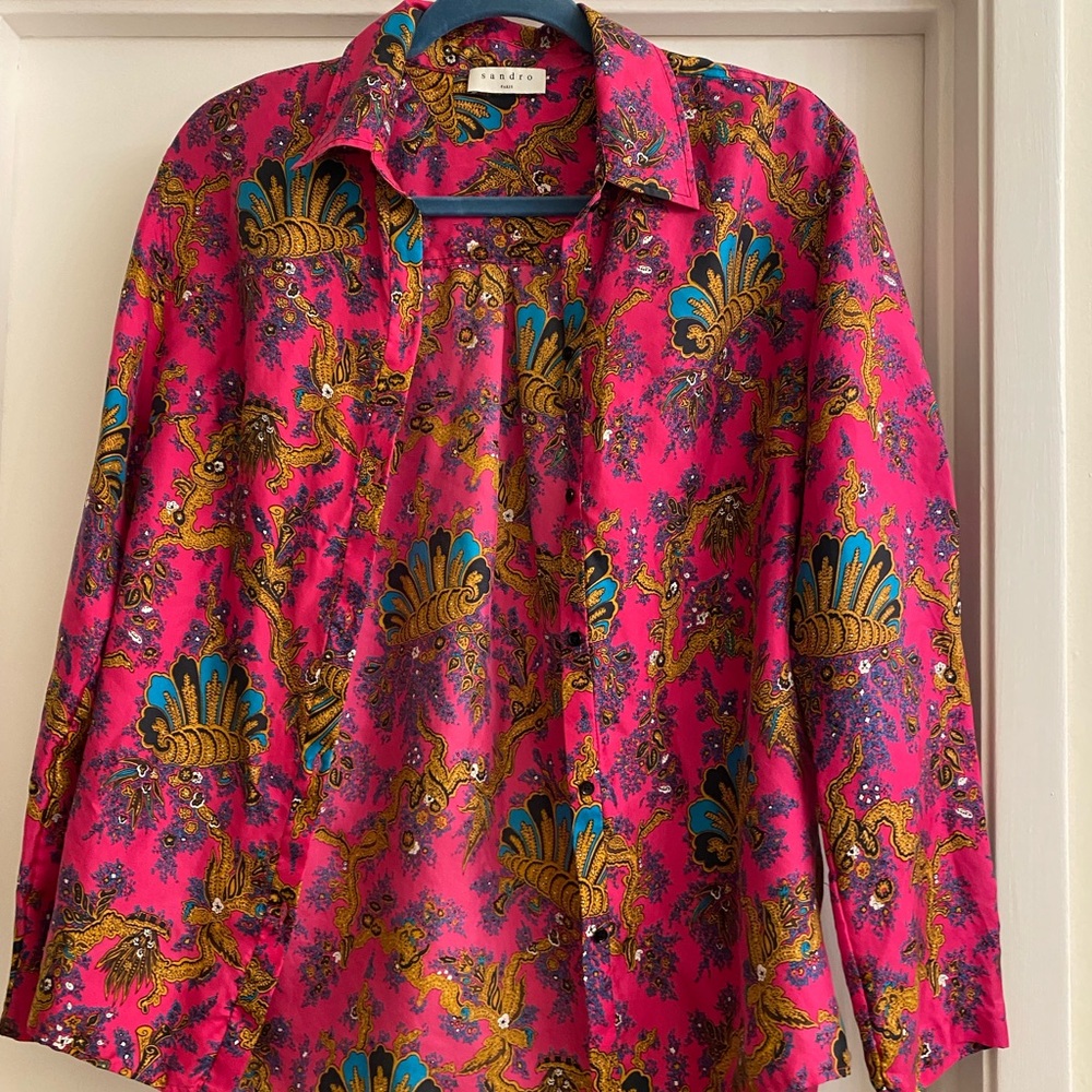 Sandro silk blouse